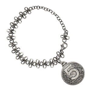 CHANEL Silver Charm Bracelet